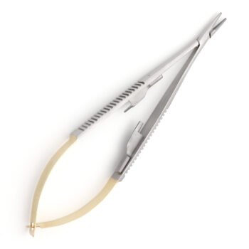 Castroviejo Needle Holder, Str. Round, TC, 1.2mm, 14cm