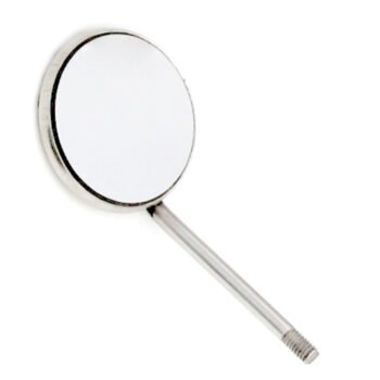 Mouth Mirror #4 Front Surface – Simple Stem – 22 mm – Pack of 12