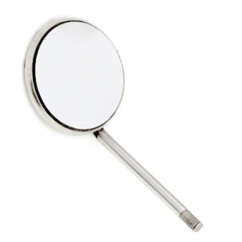 Mouth Mirror #5 Front Surface – Simple Stem – 24 mm – Pack of 12