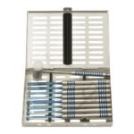 Bone chisel set of 9 pcs w cassette