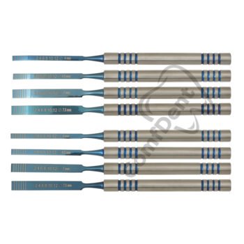 Bone chisel set of 9 pcs w /Mallet & cassette