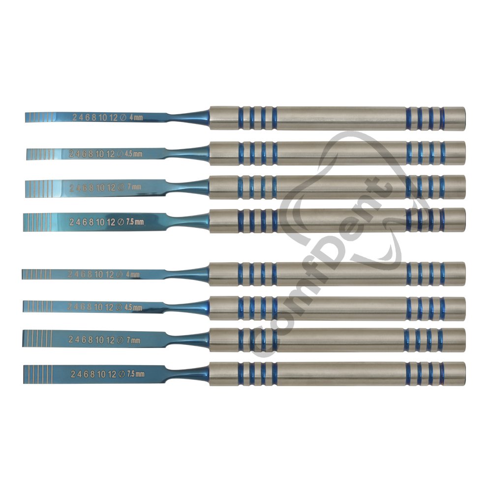 Bone chisel set of 9 pcs w cassette