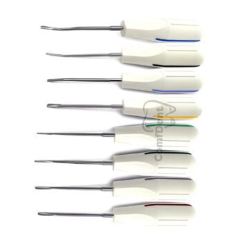 Set Of 8 Luxating Root Elevators Plastic Handle