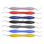 Gracey curette set of 7 pcs silicone handle