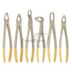 Atraumatic universal extraction forceps of 6 pcs