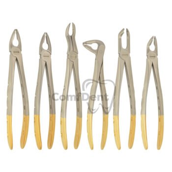 Atraumatic universal extraction forceps of 6 pcs