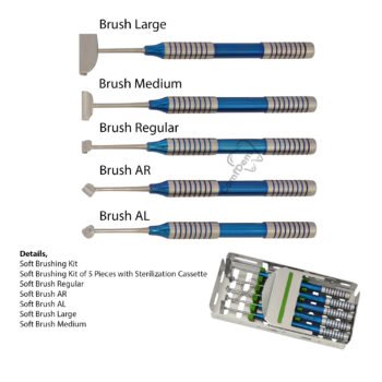 Soft Brushing Kit – 5 Pieces with Sterilization Cassette