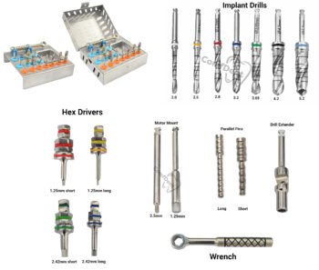 Basic surgical drills & Drivers kit of 17 pcs