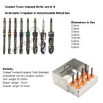 universal standard twist  drills kit of 8 pcs w/ cassette