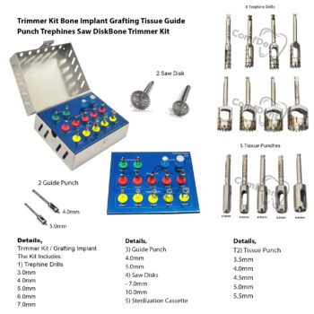 Bone Trimmer kit of 14 pcs